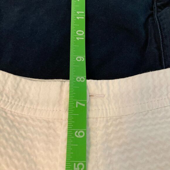 Lilly Pulitzer Shorts Womens Sz 2 White Cotton Scalloped‎ Buttercup Pockets - Picture 10 of 11